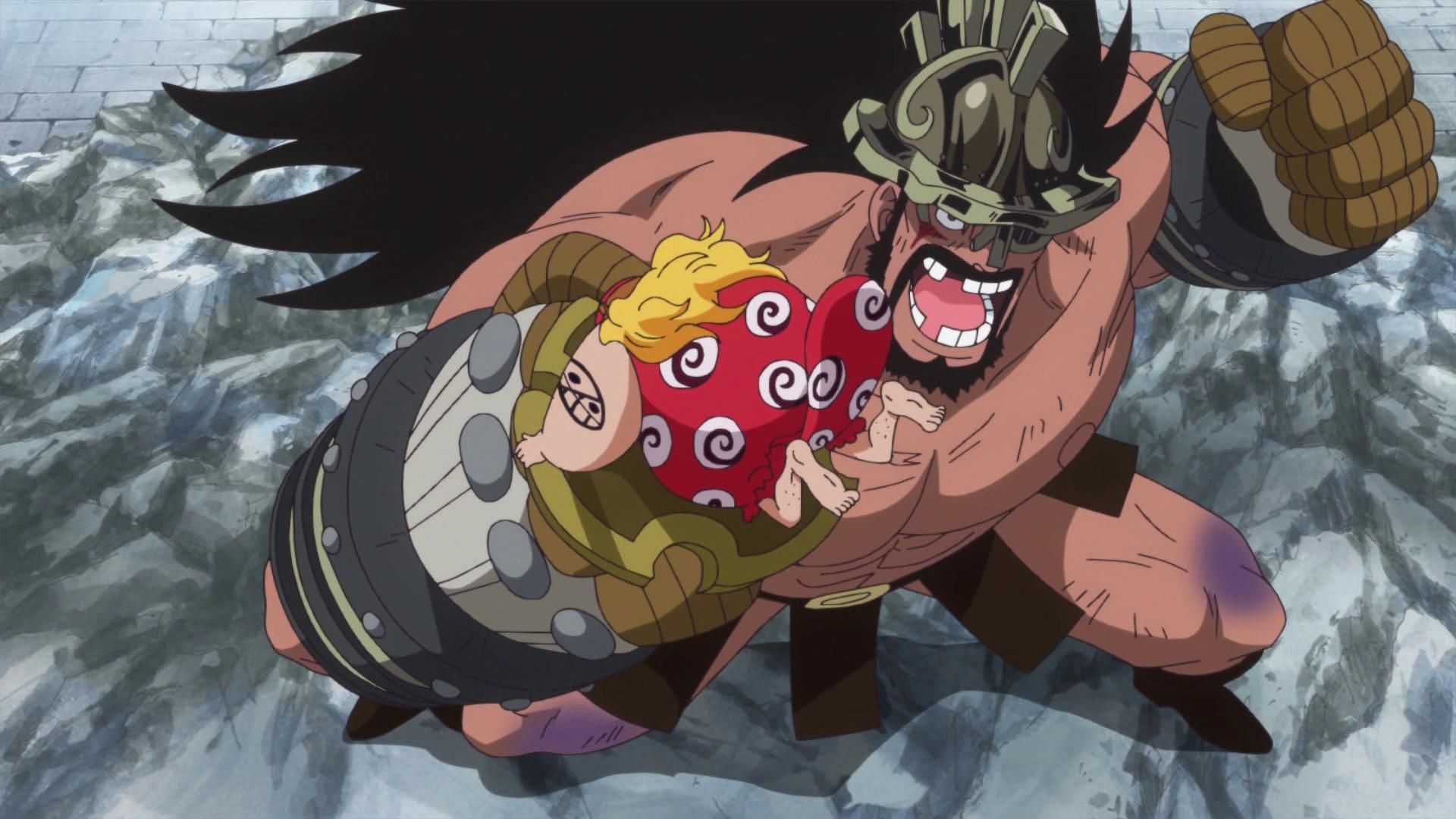 The climax of Hajrudin vs Machvise in the One Piece anime (Image via Toei Animation)